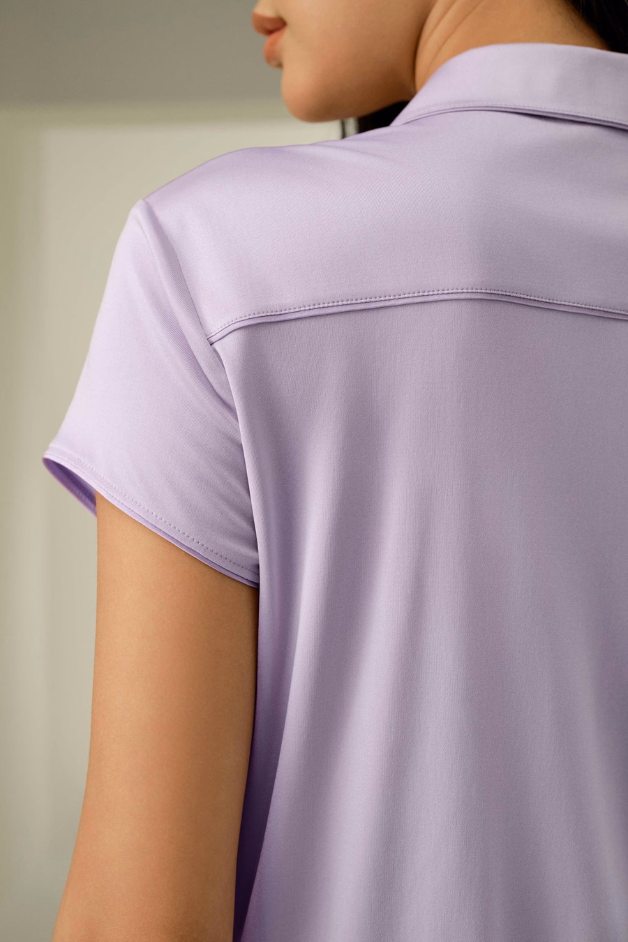 Reines Seidenjersey-Pyjama-Set