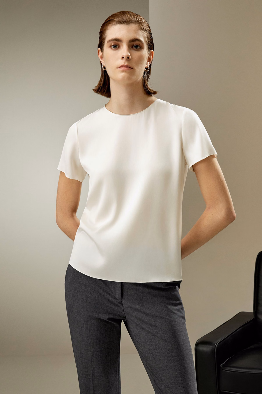 Basic Seiden-T-Shirt