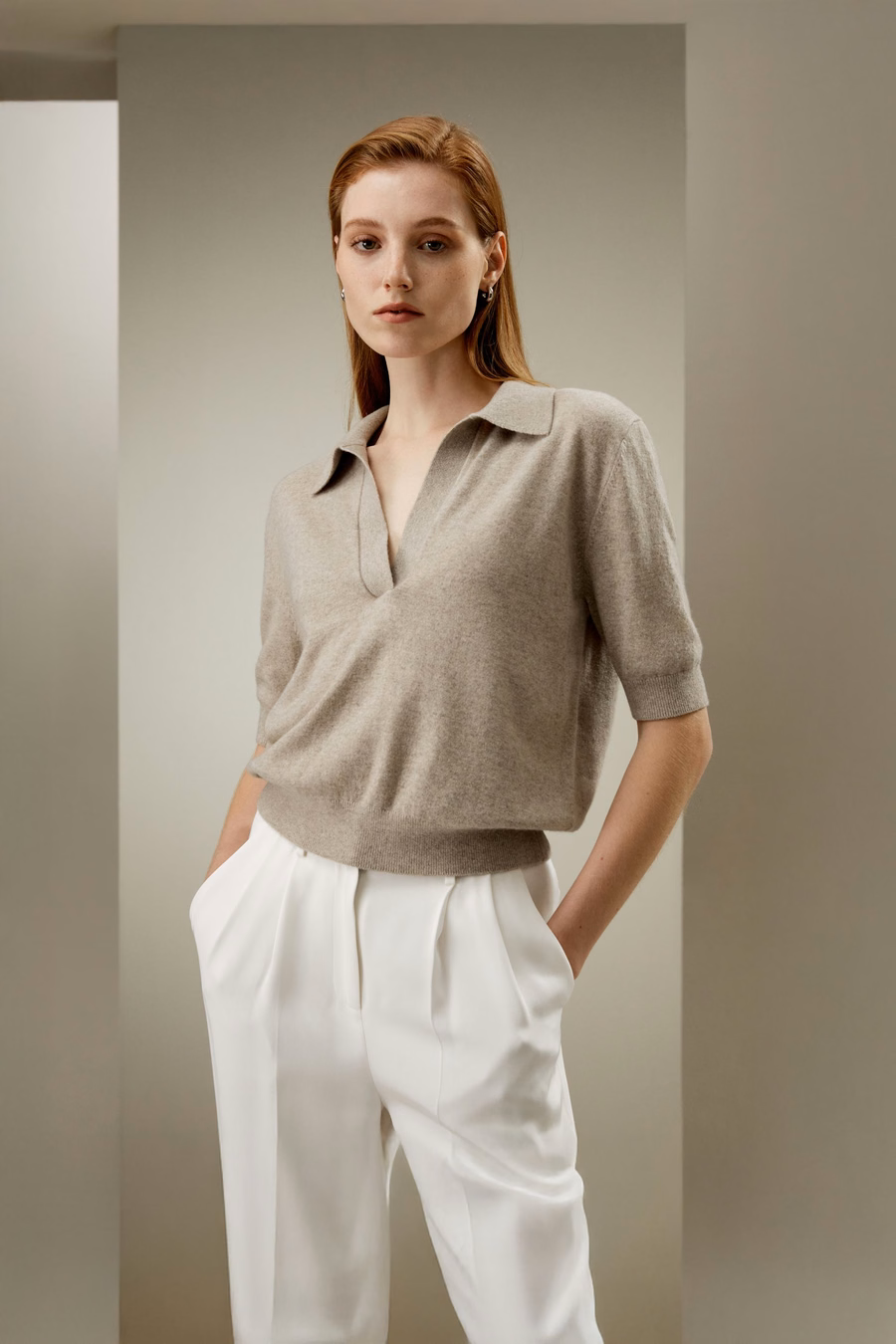 Baby Cashmere Poloshirt