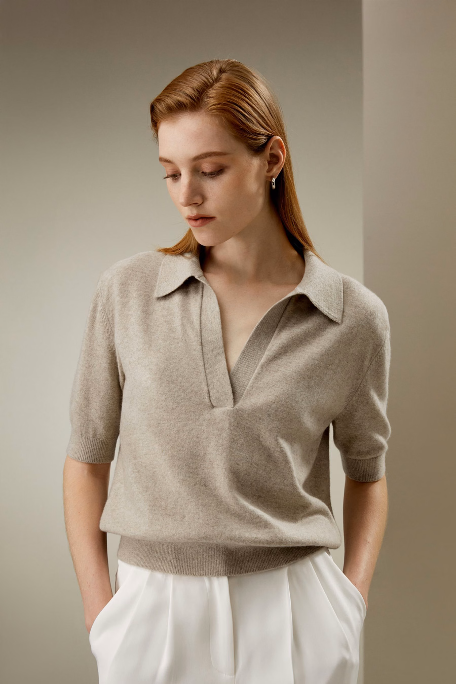 Baby Cashmere Poloshirt