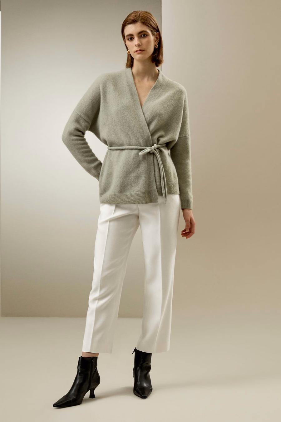 Lounge Wrap Strickjacke