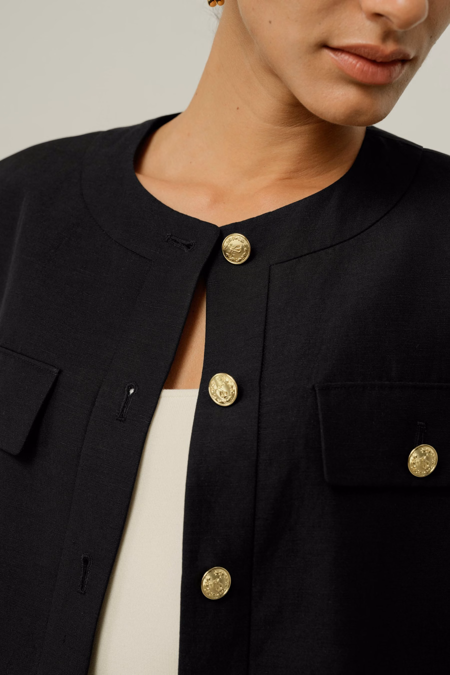 Mara Jacke aus Seiden-Leinen