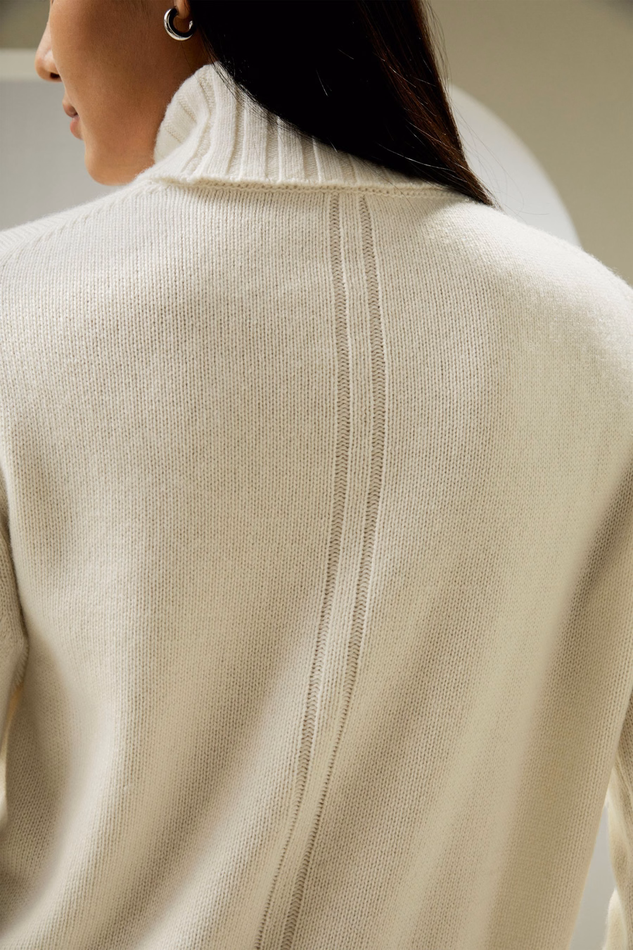 Turtleneck Sweater mit Rippenabschluss