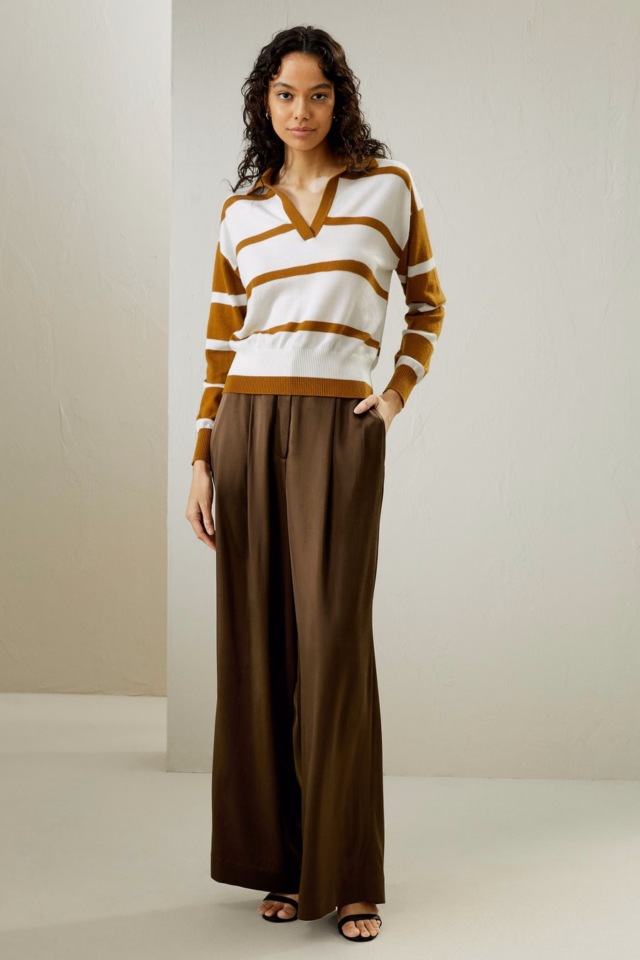 Merinowoll-Pullover Polo