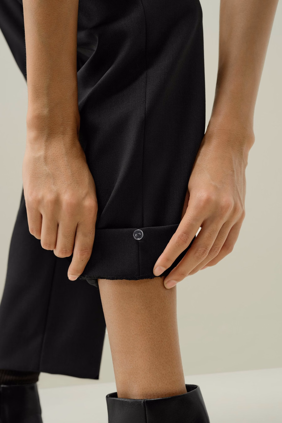 Basis-Silk-Wolle Mischgewebe schmale Hose