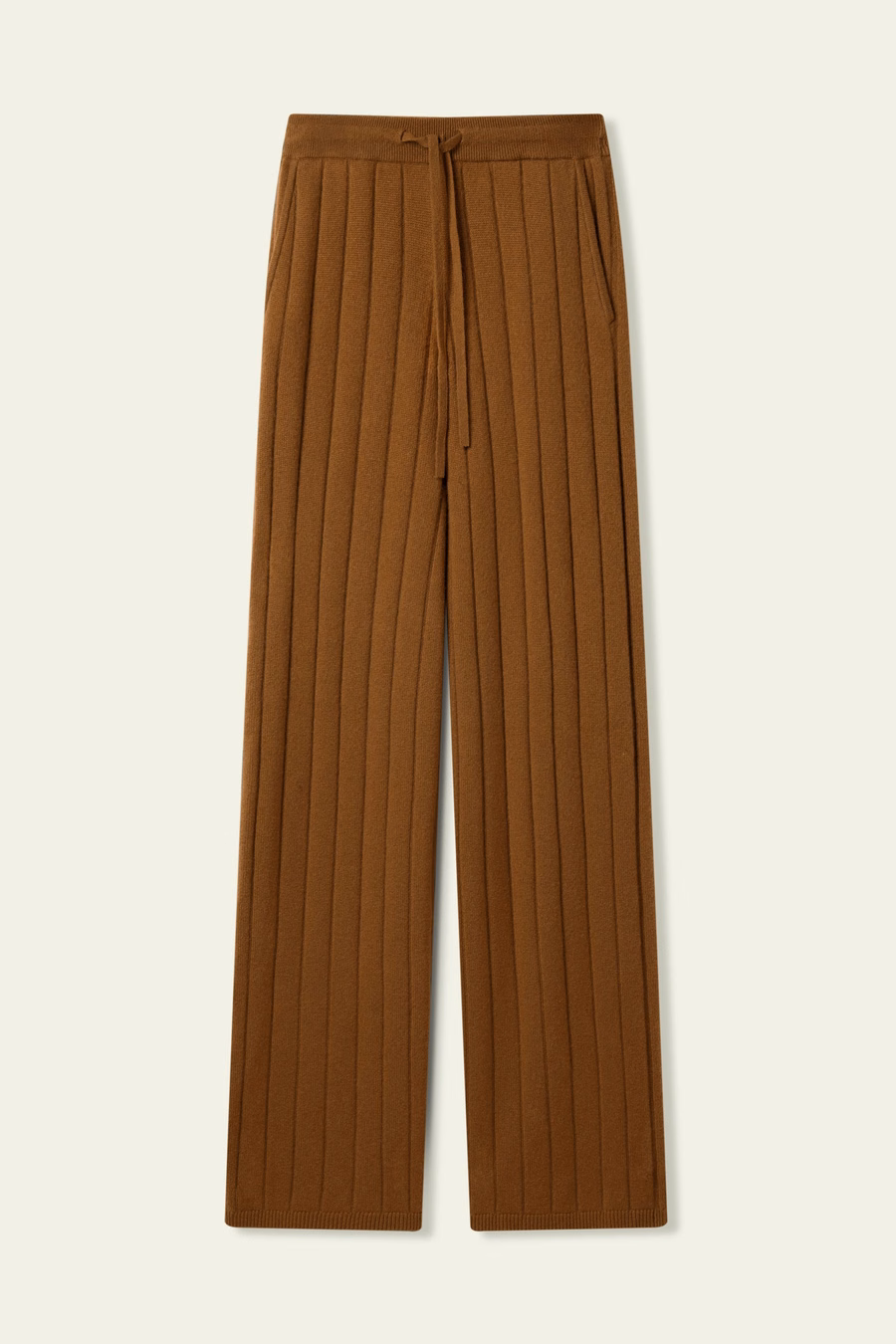 Gerippte Weite-Hose