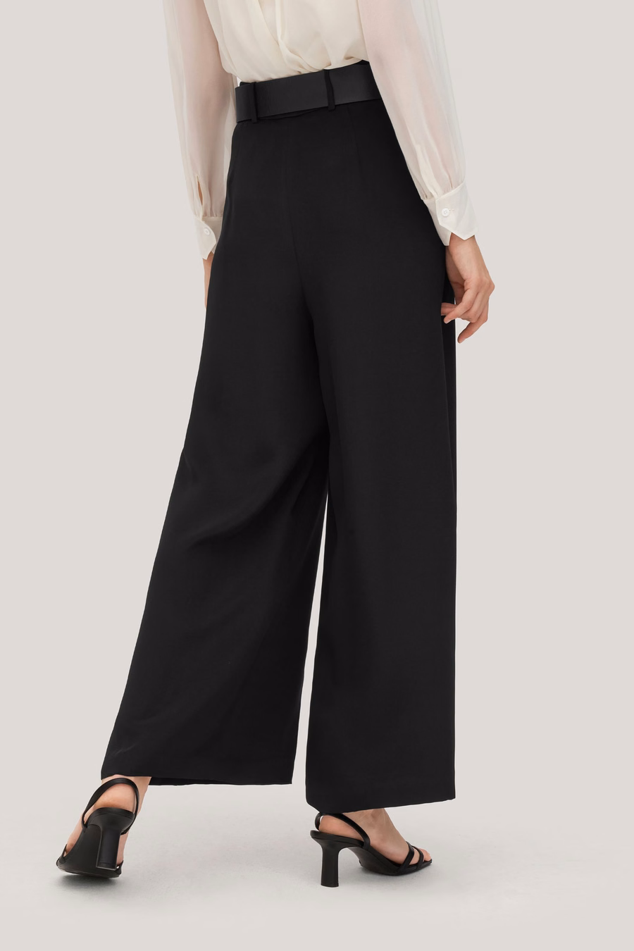 Schwere Crêpe Seiden Iris Hose