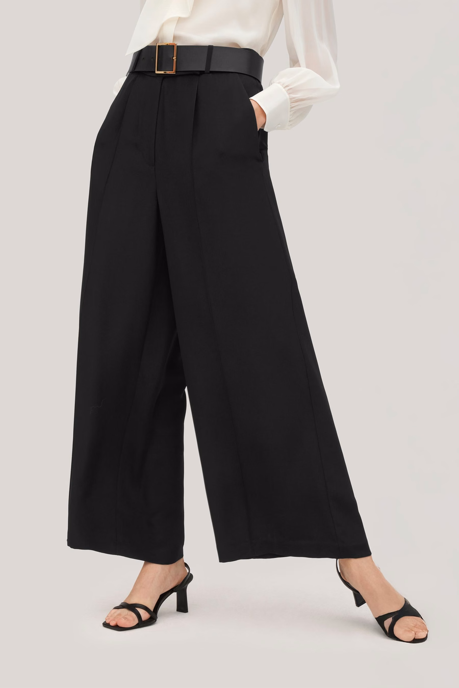 Schwere Crêpe Seiden Iris Hose