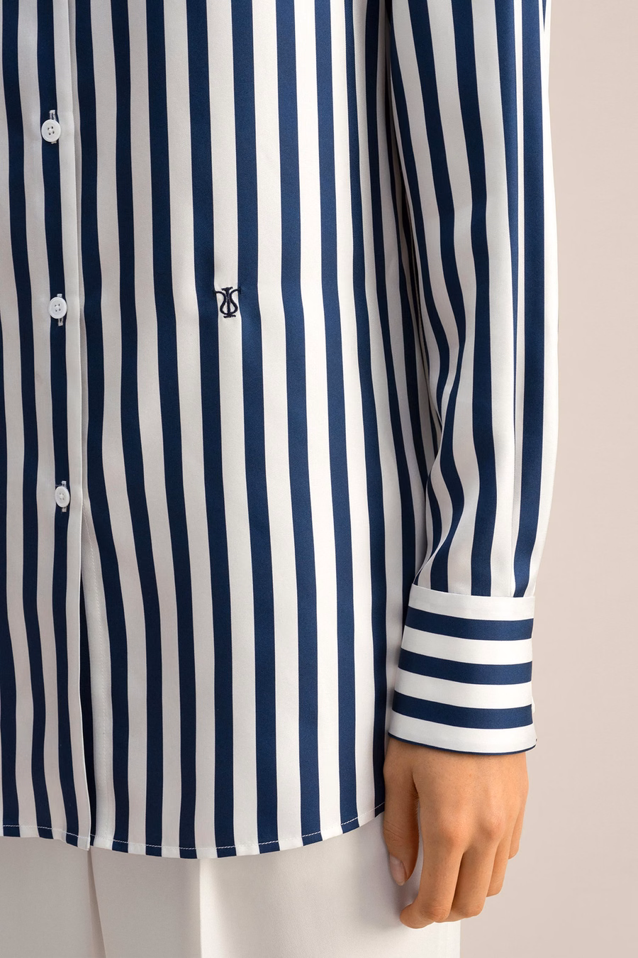 Amalfi Stripe Seidenhemd