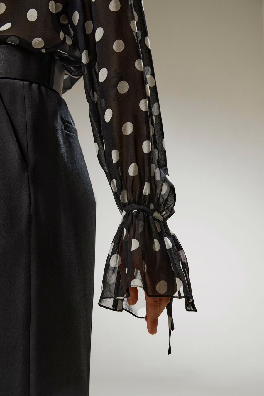 Polka Dots Georgette Blouse