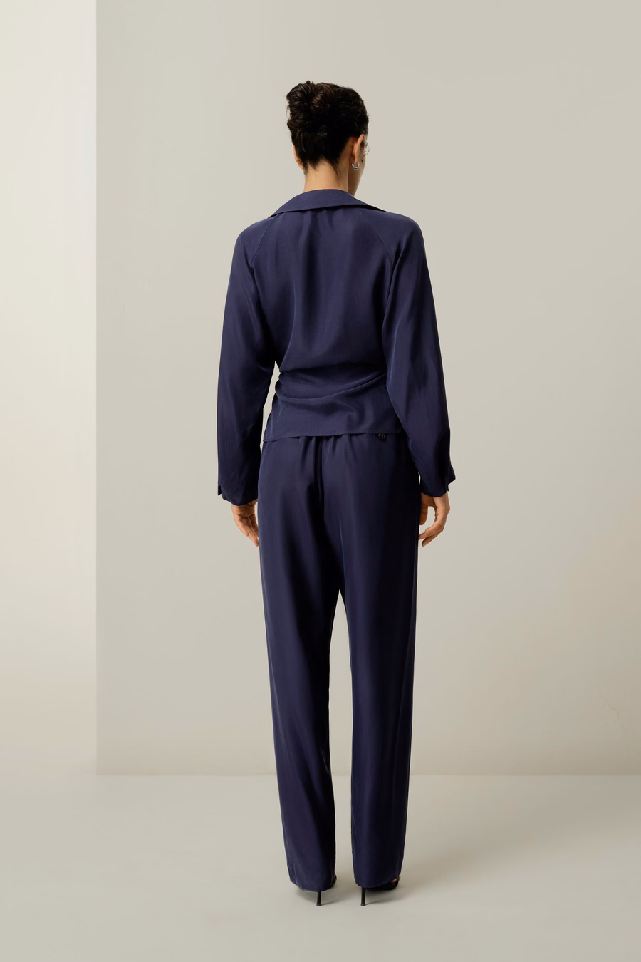 Multipositional Silk Habotai Shirt